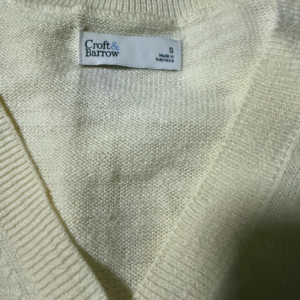 Croft & Barrow Women's Ivory sweater - Picture 2 of 8